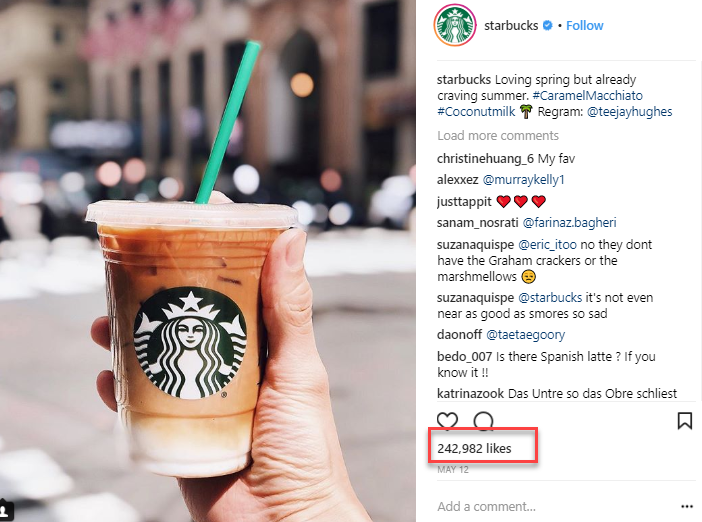 Instagram and Starbucks 2
